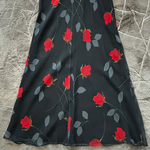 Scott McClintock Floral Vintage Slip on Maxi Dress with Beaded Straps Size 4 - Picture 8 of 8